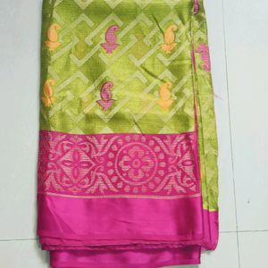 Green -yellow Saree