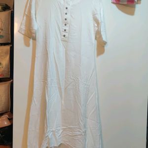 White High Low Kurta