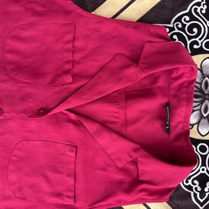 DressBerry sleeveless fuchsia shirt (L)