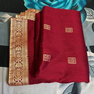 Maroon Saree