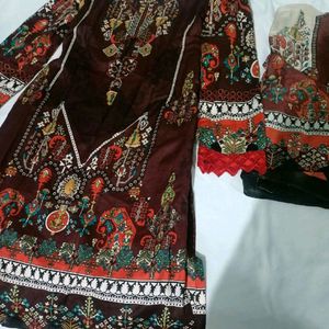 Pakistani Full Stitched Suit Set- LIBAS