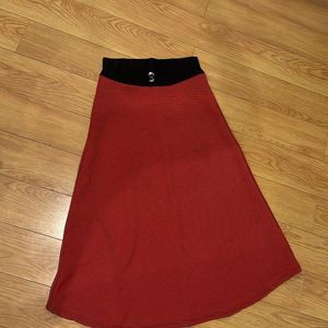 Long Skirt Red Stripes Size S, M , L, XL, XXL