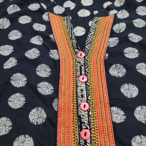 Black Printed Kurti