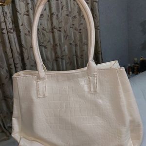 Cream Handbag