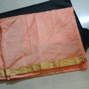 Silk Cotton Saree With Blouse