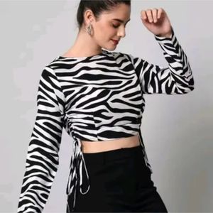 Hot Zebra Top For Girls