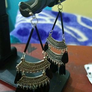 Black jaipuri Earrings