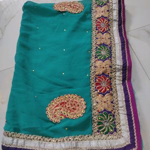 Party Wear Design Saree Beautiful Work Border