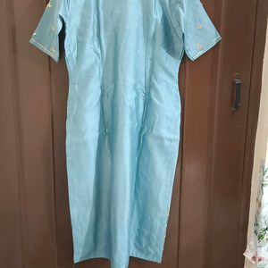 Baby Blue Pearl Work Suit Set