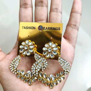 ❤️‍🔥Price Drop❤️‍🔥Pretty American Diamond Jhumka