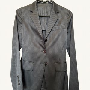 Vintage Black Paco Rabanne Pinstripe Blazer