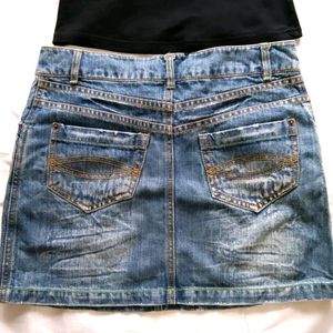 Cute Blue Denim Skirt