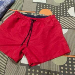 Women Shorts Red