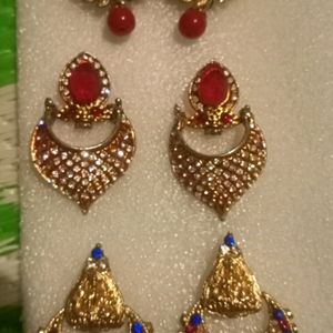 3 Party Wear Earrings