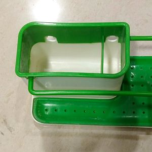 Kitchen Sink Organizer With Draining Lid