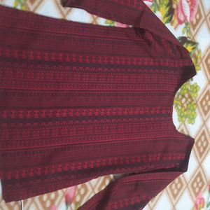 Black Maroon Colour Top