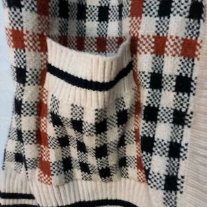 Korean Checkered Cardigan