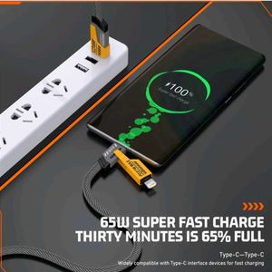 4 In 1 Fast Charging Alloy Metal Cable !