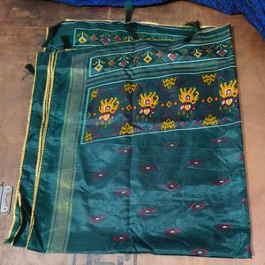 Potala Print Tussar Silk Lehenga Choli Dupatta Set