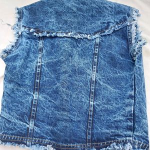 Sleeveless Denim Jacket