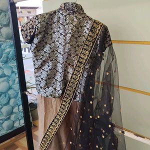 Designer Gown With Jacket And Heavy Duppatta