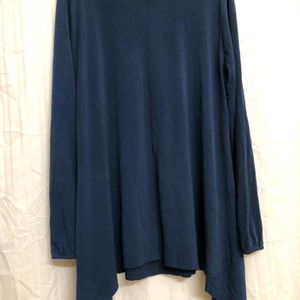 Iris Blue Long Sleeve Top