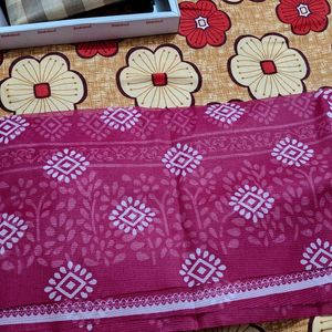 Magenta Colour Saree