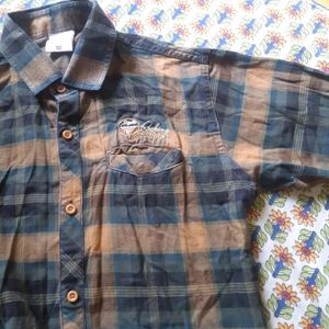 Checked Cotton Shirt For Boys