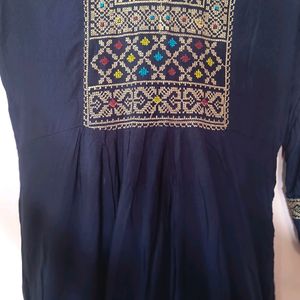 Navy Blue Kurta