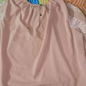 Peach Colour Blouson top