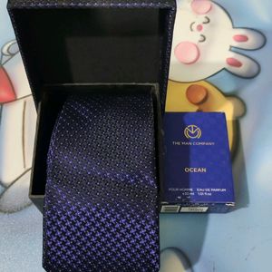 Man 👔 Tie With Perfume Brand New