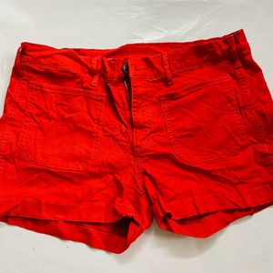 Gap Women Red Shorts