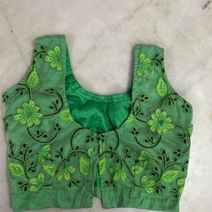 Designer Green Blouse