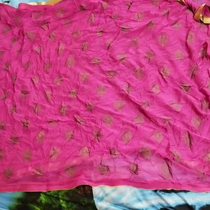 Drep Pink Dupatta in A Good Condition