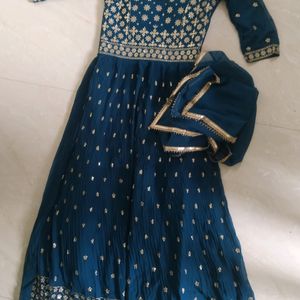 Ethnic Gown + Dupatta