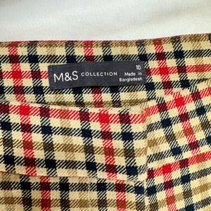 M&S Plaid Trouser