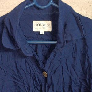 🇫🇷 French Fashion Shirt Top Navy Blue Premium