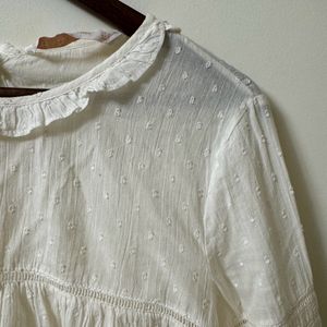 Zara Cotton White Top