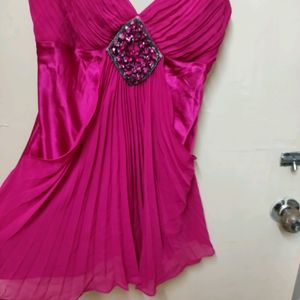 Imported Dark Pink Mini Dress