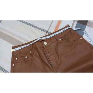 Leather Type Skinny Trouser