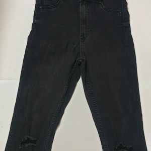 H&M Ripped Slim Fit Jeggings For Women