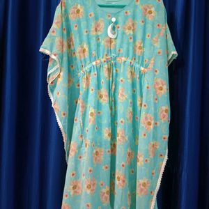 Blue Kaftan Kurti