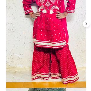 Girl Sharara Set 3_4 Year  Ek Dum New H