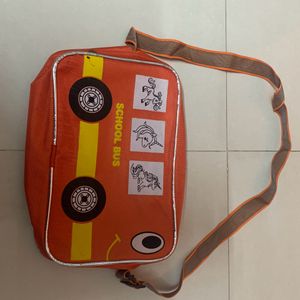 Kids Sling  Bag School Bus Design.