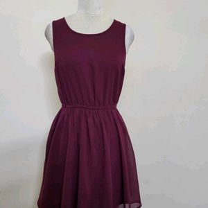 Maroon Dress