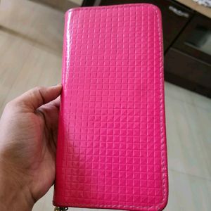 Hot Pink Wallet Or Purse