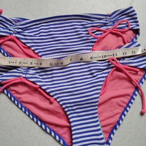 Blue&white Stripped Swim Brief