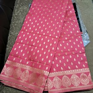 Completely New Silk Saree With Blouse Piece.