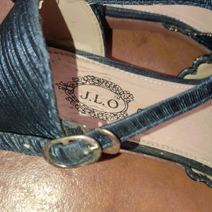 "Price Drop" Navy Blue Sandal With Stones