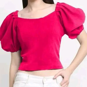 Athena Sweetheart Neck Puff Sleeve Top